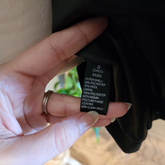 Ambiance Apparel Dark Grey Wool Blend Jacket - Picture 5 of 5